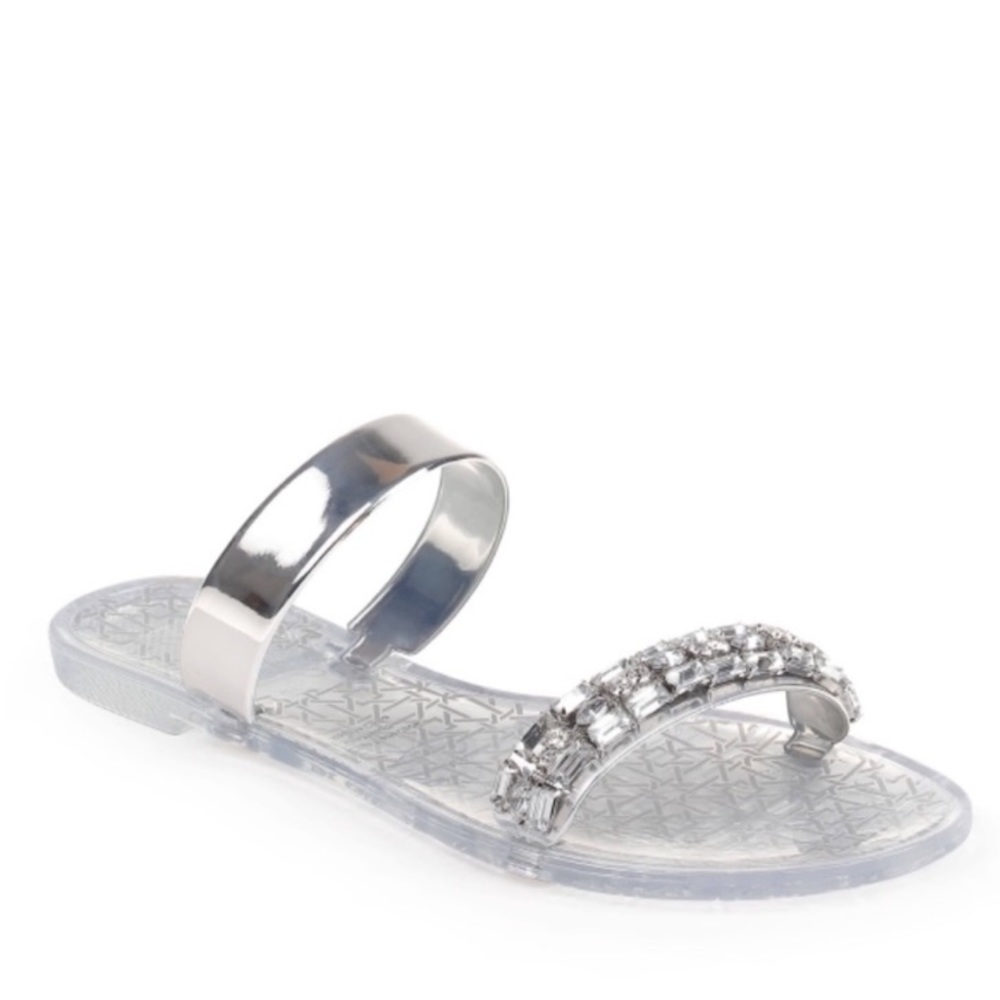 Badgley Mischka | Jeweled Sandal PVC Slides